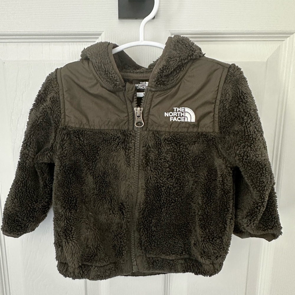 The North Face Olive Green Sherpa Jacket